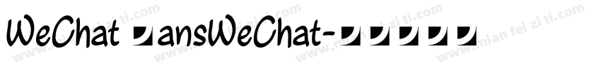 WeChat SansWeChat字体转换